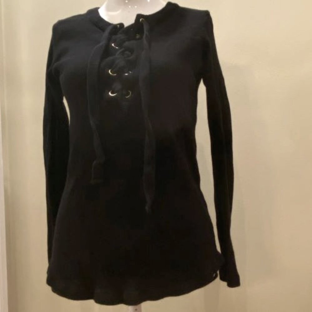 Kensie - Black Thermal Lace Up - Size XS